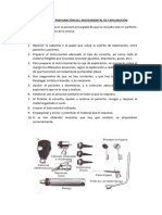 Protocolo de Preparación Del Instrumental de Exploración