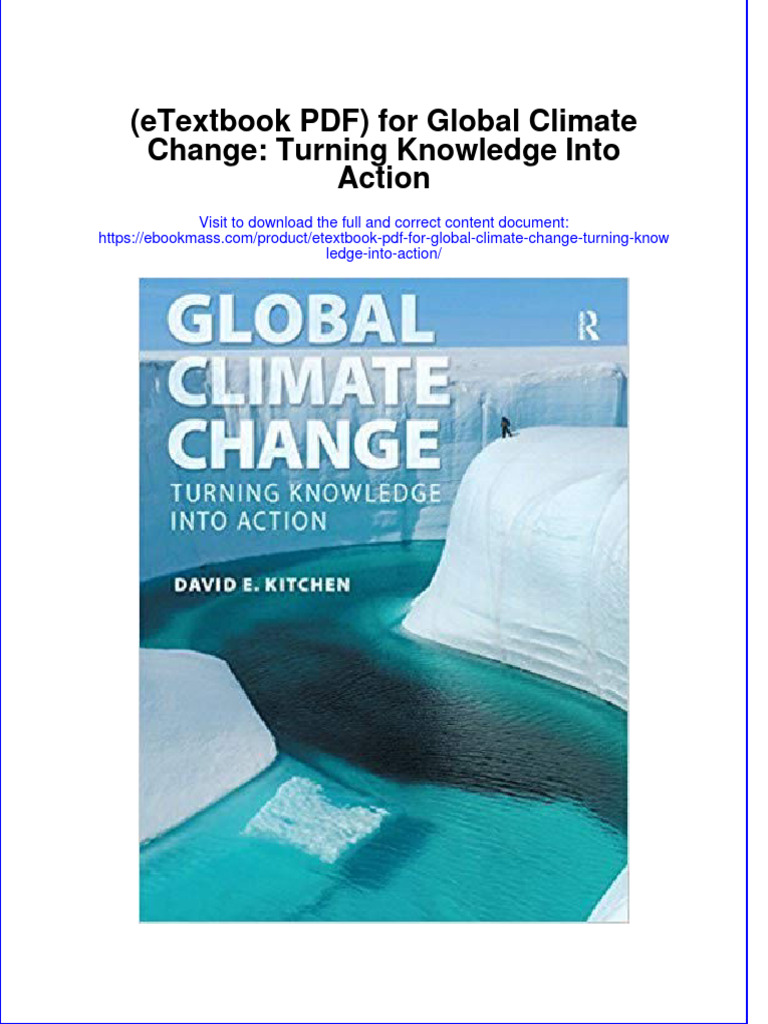 Etextbook PDF For Global Climate Change Turning Knowledge Into Action | PDF