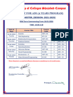 3rd Semster Mid Term