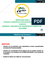 SIMULACRO DE Choque o Atropello Con Atención de Primeros Auxilios