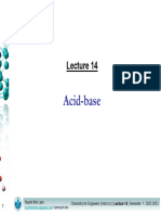 Lecture 14 - Acid-base
