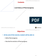 L01. BP405T History, Scope and Development of Pharmacognosy