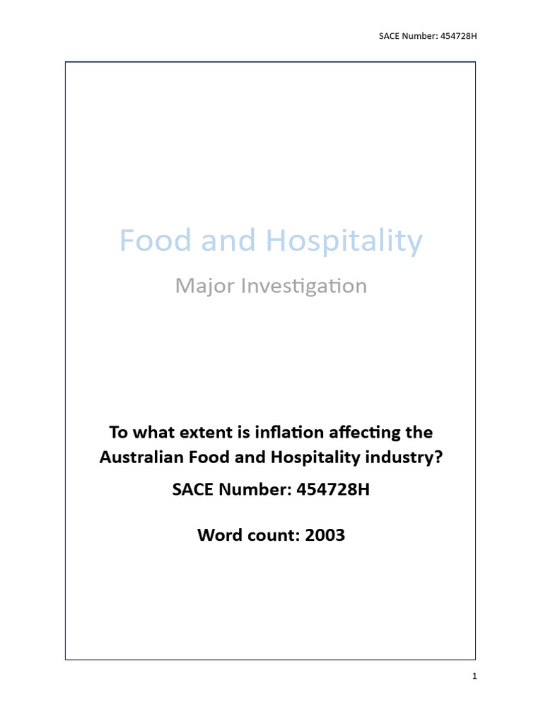 To What Extent Is Inflation Affecting The Australian Food and ...