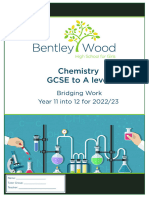 Year 11 To 12 Chemistry Bridging Work 2022