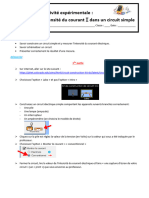 Activité - Mesure de l&#039 Intensité Du Courant Électrique