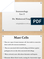 Immunology Lec 2 Dr. Mahmoud Farghali: Mfarghali@horus - Edu.eg
