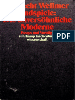 Albrecht Wellmer - Endspiele - Die Unversöhnliche Moderne - Essays Und Vorträge-Suhrkamp (1999)