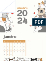 Calendário de Parede 2024 Gatinhos Colorido - 20240102 - 204744 - 0000