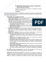 Tema 3: Estrategia de Marketing Orientada Al Cliente. Creación de Valor para Los Clientes