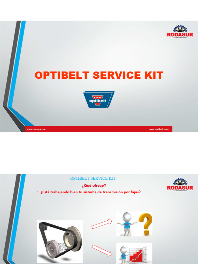 Kit de Servicio Optibelt para Transmisiones | PDF | Ingenieria ...