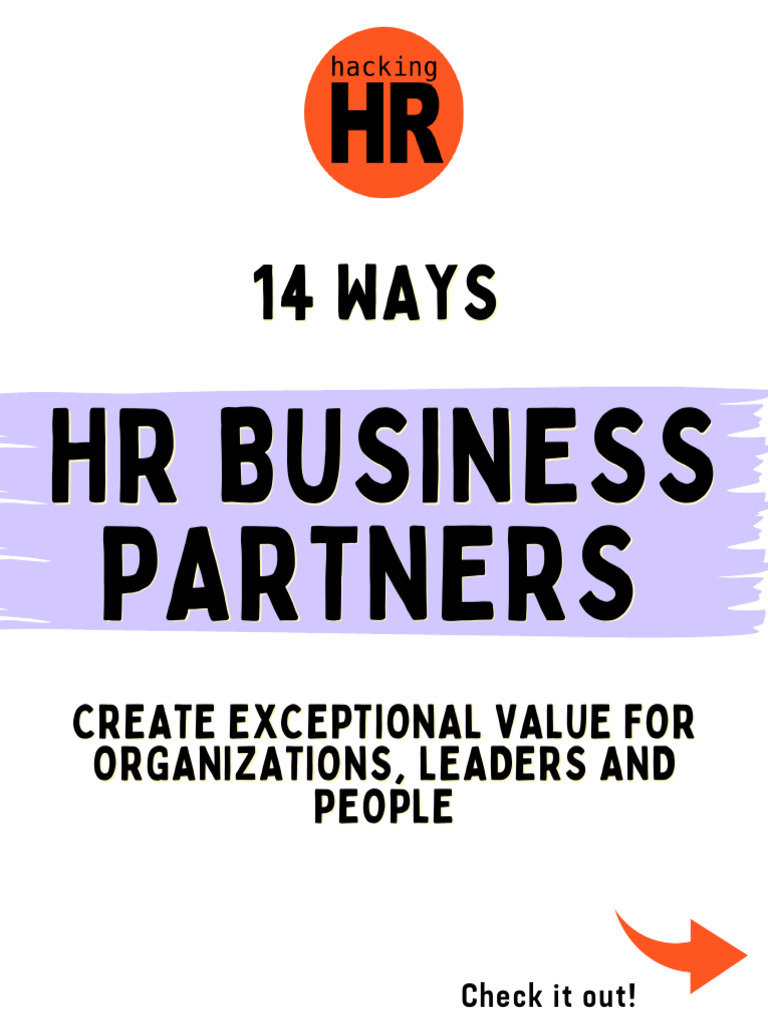 HR Business Partners PDF Goal Leadership