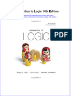 Introduction To Logic 14th Edition