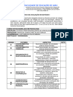 Ficha de Avaliação de Estagio Profissionalisante