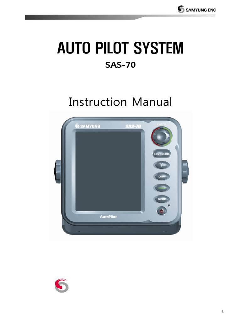 SAS-70 Auto Pilot System Manual | PDF | Compass | Navigation