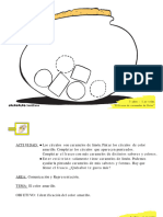 Ficha Identificacion Color Amarillo y Circulo 3 Años