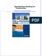 Print and Specifications Reading For Construction