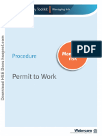 Permit To Work Procedure