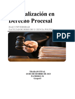 Especialización en Derecho Procesal Trabajo Final Grupo N°3