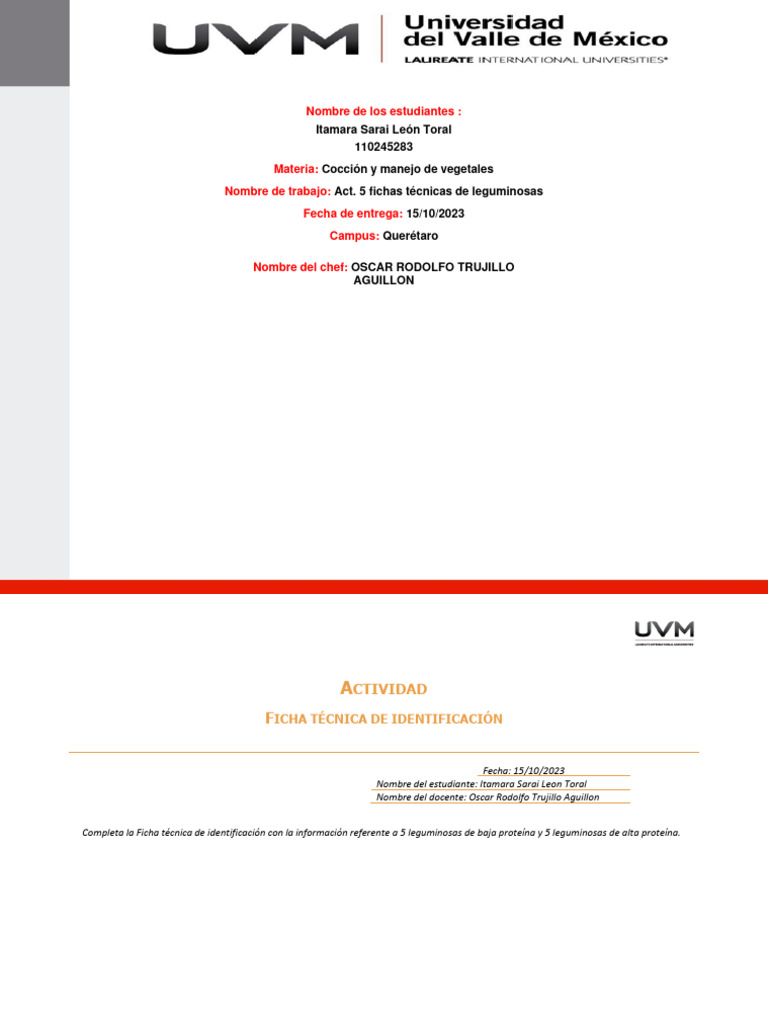 A5 - ISLT (Leguminosas) | PDF | Miseria | Phaseolus Vulgaris