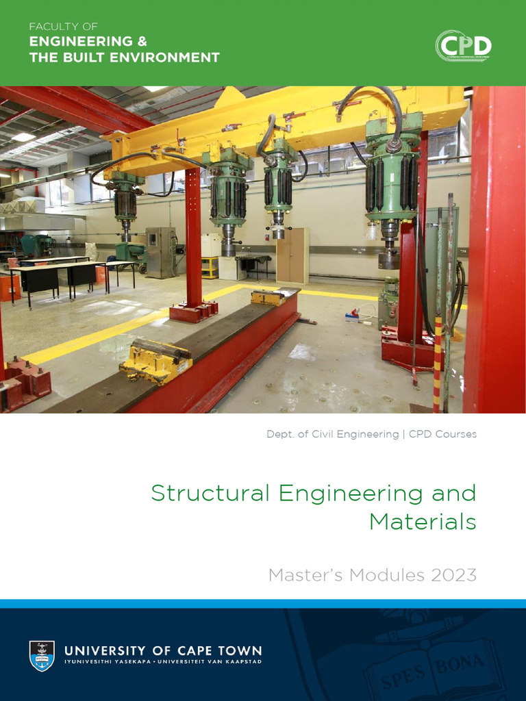 UCT CPD Courses in Structural Engineering | PDF | Bending | Structural ...