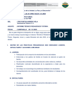 Informe Tecnico Pedagogico - Tutoria - 2023 Yris