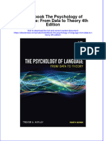 Etextbook The Psychology of Language From Data To Theory 4th Edition