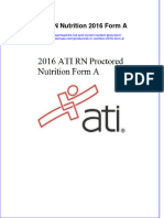 Ati RN Nutrition 2016 Form A