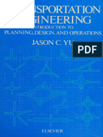 Transportation Engineering Introduction To Planning, Design, and Operations Jason C. Yu