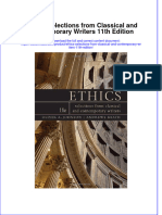 Ethics Selections From Classical and Contemporary Writers 11th Edition