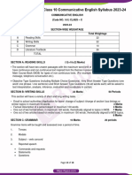 CBSE Class 10 Communicative English Syllabus 2023 24