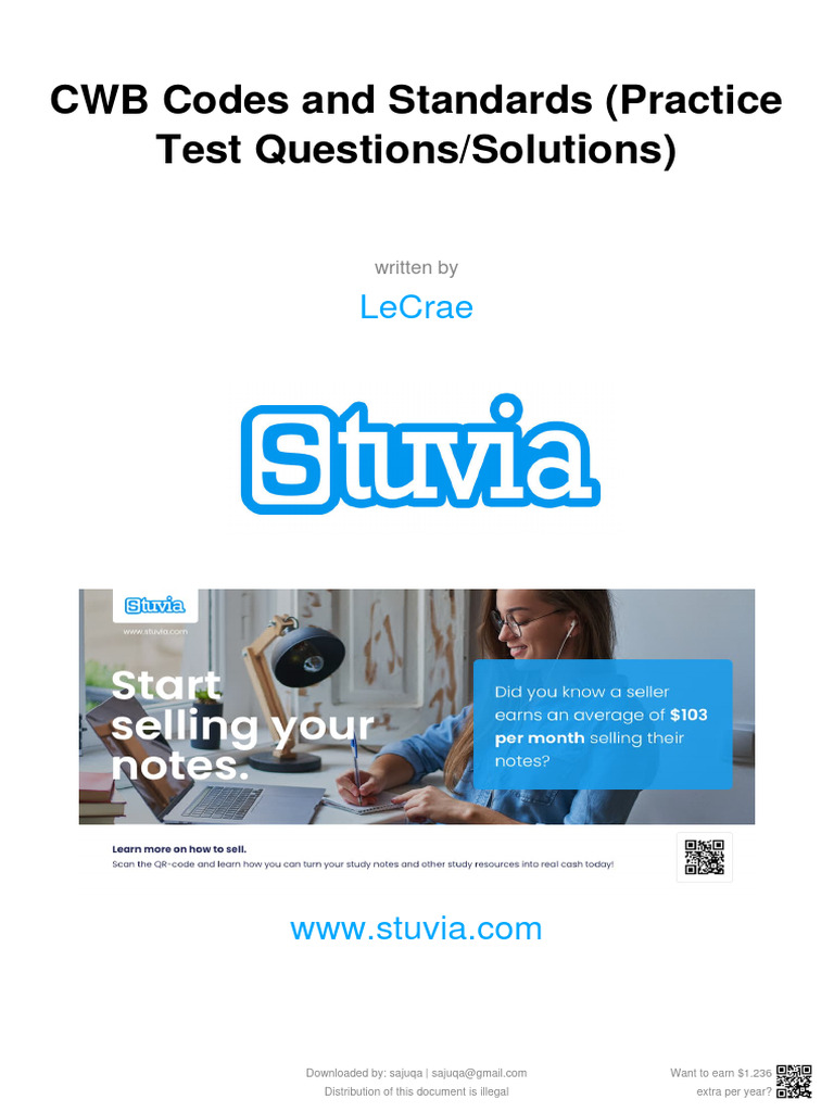 CWB Codes Practice Test Questions | PDF | Computers
