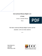 Essay LW6606 - Marie Mehaudens - IACtHR and Amnesty Laws
