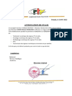 Attestation de Stage