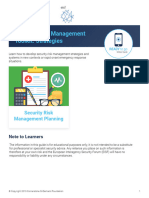 Planning Security Risk Management Strategies and Systems