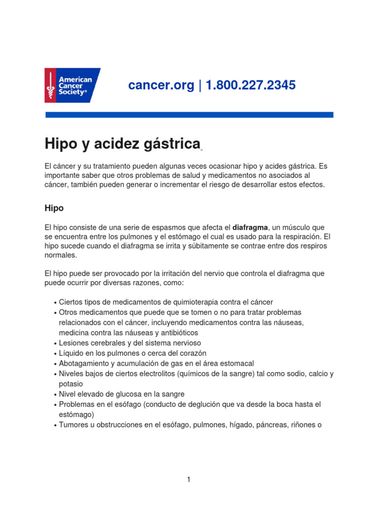 Hipo y Acidez Gástrica | PDF | Salud y bienestar