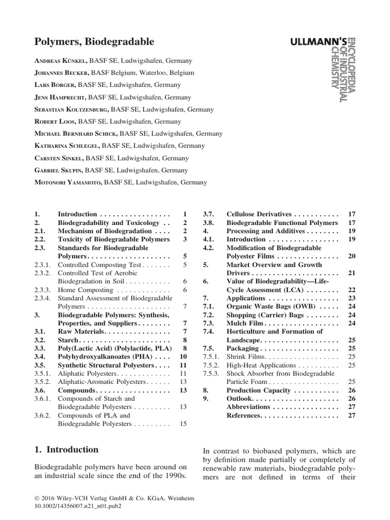 Ullmann S Encyclopedia of Industrial Chemistry 2016 Künkel