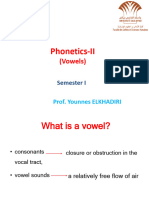 Phonetics II