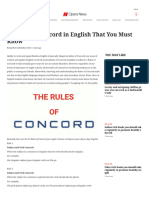 25 Rules of Concord in English That You Must Know - Opera News