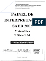 Saeb 2003 Painel de Interpretacao Matematica 3 Serie Do em