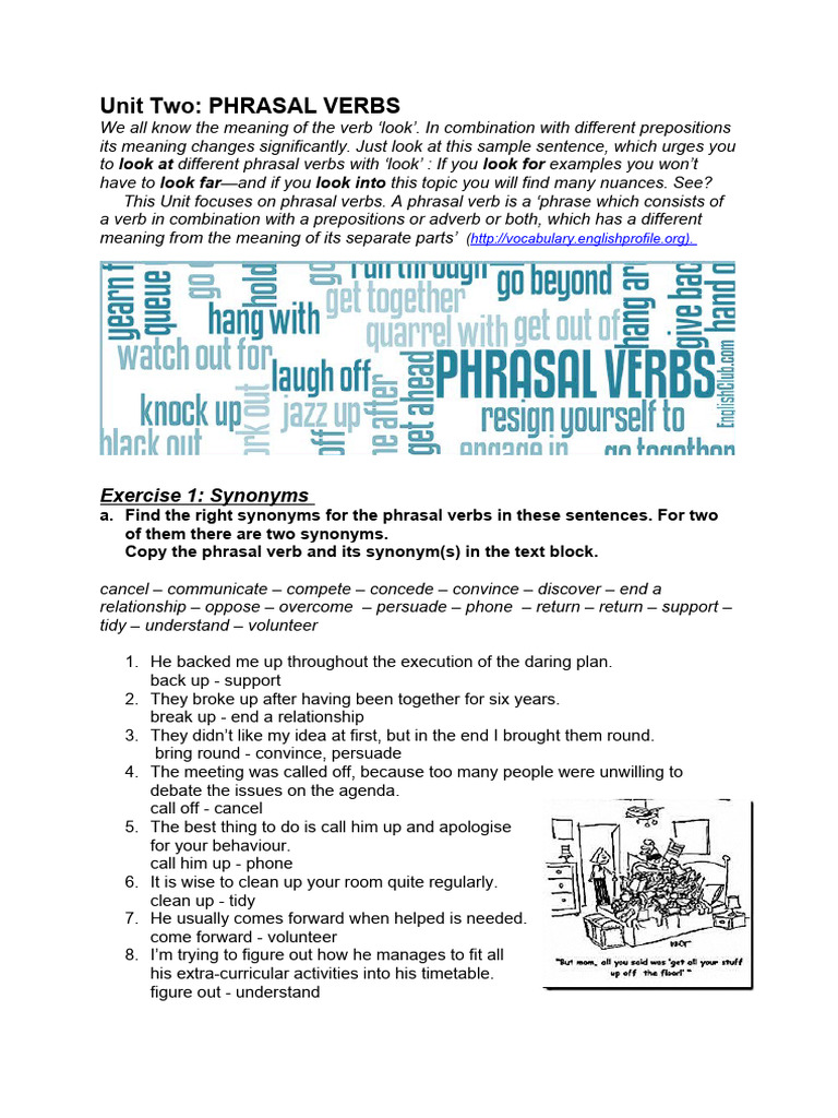 Unit 2 Phrasal Verbs | PDF