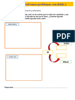 D5 A1 FICHA MAT. Resolvemos Problemas Con Doble y Mitad