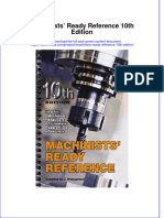 Machinists Ready Reference 10th Edition