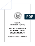 Paper IX Counselling Psychology English Version