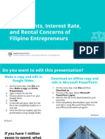 AEC - 12 - Q1 - 0401 - PS - Investments, Interest Rate, and Rental Concerns of Filipino Entrepreneurs