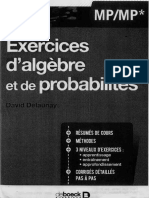 Exercices D'algèbre Et de Probabilités