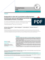 Evaluacion Antibacteriana in Vitro de Suturas Quirurgicas