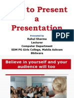 9226718 How to Present a Presentation