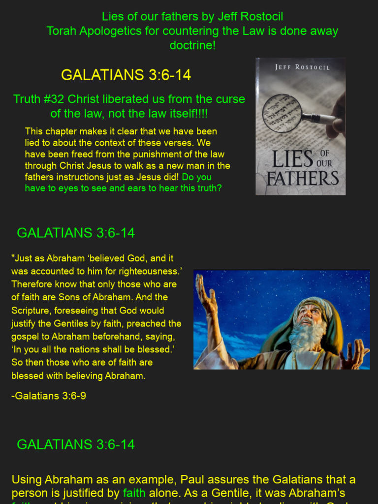 32 Galatians 3 6 14 Pdf Epistle To The Galatians Abraham