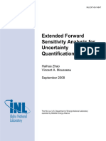 Extended Forward Sensitivity Analysis For Uncertainty Quantification