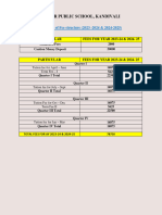 Fee Structure - 2023-24 and 2024-25